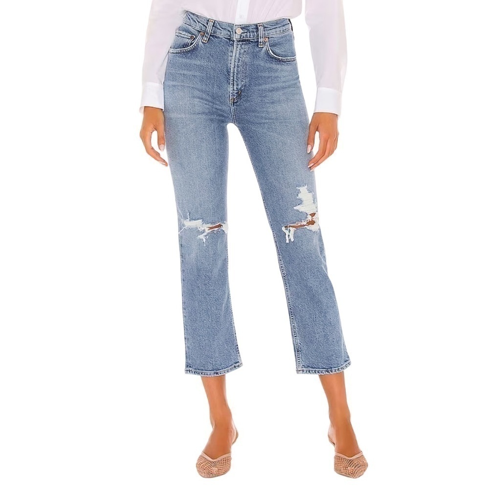 AGOLDE‎ x REVOLVE High Rise Wilder Straight Leg Jeans in Whiplash